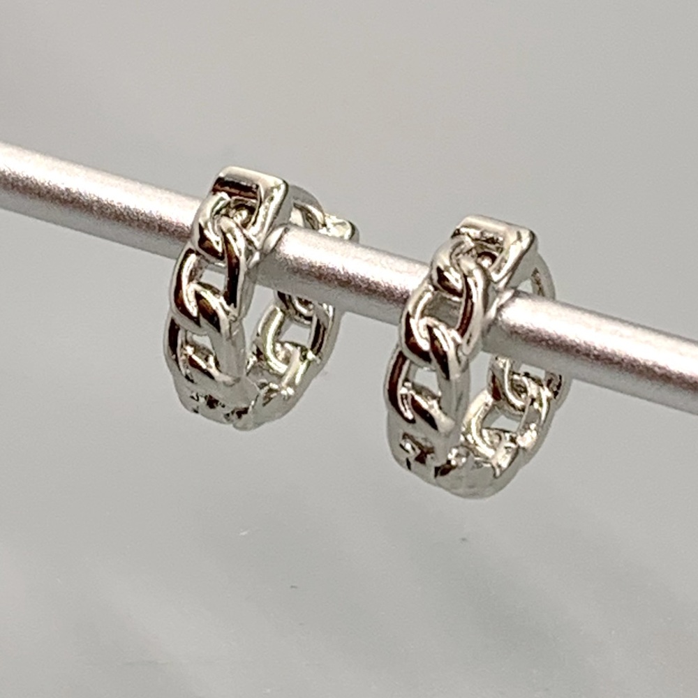 NWT Splendid Iris Huggie Rope Chain Earrings